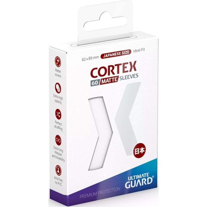 Ultimate Guard Cortex Card Sleeves Japanese Small Size - Matte White (60 Sleeves)